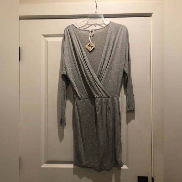 HAUTE HIPPIE NWT DRESS Size-S Grey